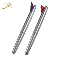 Stylo d'Aviation Personnalisé avec Miroir, Nouveauté, Métal Brillant, Avion Spatial, Stylo Volant avec Logo Imprimé sur l'Empennage