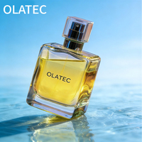 Juego de Botellas de Perfume de Vidrio Transparente al por Mayor con Tapa Sarin en Tamaños de 50ml y 100ml, con Impresión de Logotipo Personalizado