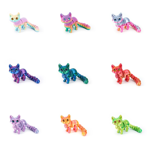 Figurine en verre de chat mignon imprimée en 3D, échelle 1/12, jouet unisexe pour les 7-12 ans, en promotion - Product Image 2