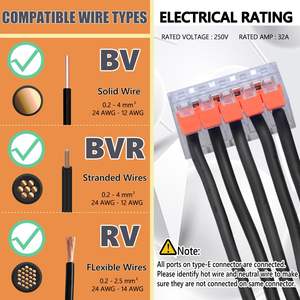 Connecteur de câblage pour ingénierie chimique, 90 pièces, connecteur rapide PCT, terminal de raccordement parallèle en plastique - Product Image 4