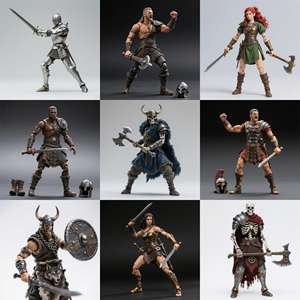 Figurine d'action 3D, <span class=keywords><strong>héros</strong></span> d'anime, articulée, articulation mobile, personnage de collection, boîte mystère, figurine d'action en ABS et PVC - Product Image 3