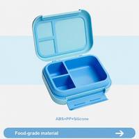 1200ml Draagbare BPA-vrije, voedselveilige kinderlunchbox met lekvrije 3-delige compartimenten voor school, picknick & reizen