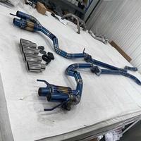 Système d'échappement arrière professionnel pour Lexus GSF avec finition polie miroir en alliage de titane, garantie de 3 ans et sonorités optimales