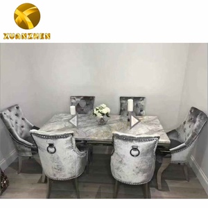 Home Furniture Hot Sale in <strong>UK</strong> Glass Dinning Table Top Dining Table Set Modern Dining Tables with <strong>Bench</strong> Chairs DT002 - Product Image 5