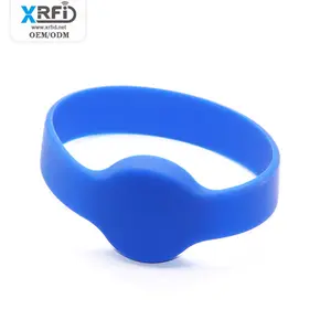 Gelang karet warna 125khz RFID kustom gelang NFC gelang silikon RFID