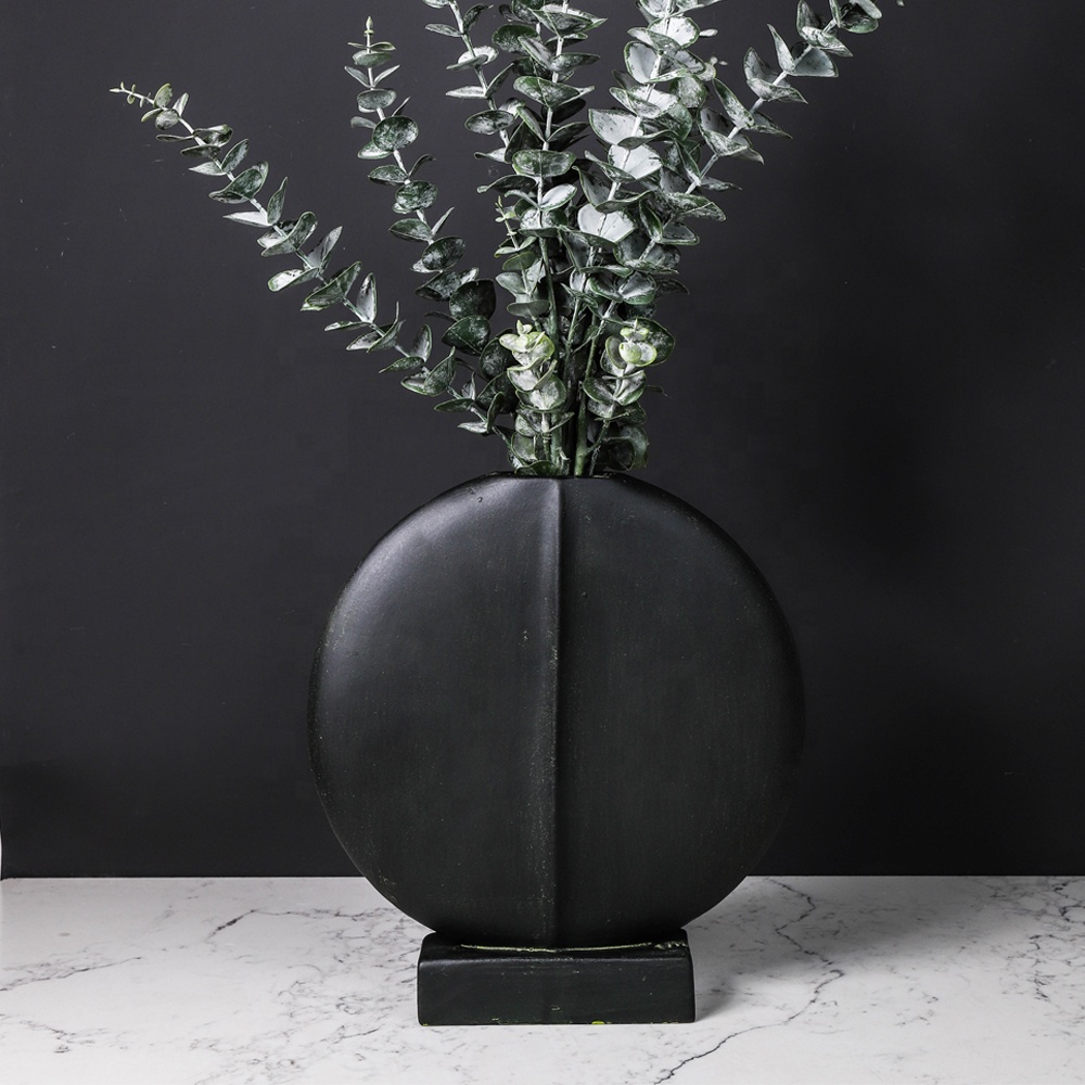 Европейская Современная Геометрическая абстрактная ваза, японские Креативные украшения, полимерная ваза, минималистичный офисный декор, украшение для гостиной