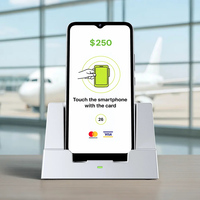 Terminal de paiement intelligent écran tactile 6.5 pouces Android téléphone portable NFC Softpos avec station de charge