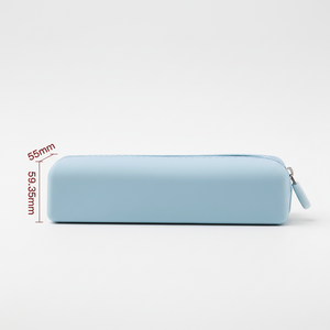 Trousse à crayons étanche en silicone de qualité alimentaire, écologique, avec fermetures éclair, facile à ouvrir, organiseur de pinceaux de maquillage pour femmes et enfants - Product Image 6