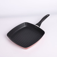Wajan Panggang Aluminium Elegan 25cm Tanpa Lapisan Wajan Panggang Logam Aluminium