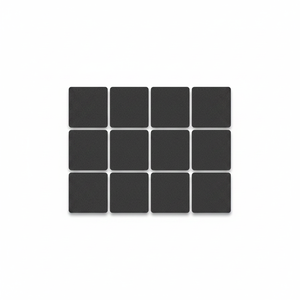 <b>BLACK</b> 35x55mm Self Adhesive EVA Floor Protector Pads - Product Image 4