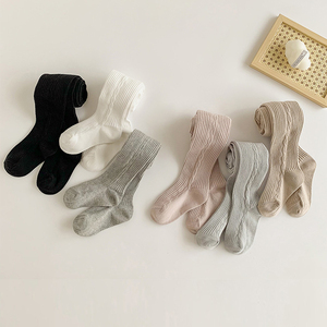 <span class=keywords><strong>Leggings</strong></span> in Cotone per Bambine, Stile Coreano, Tinta Unita, Calze Pantacollant per Neonati, Pantaloni per Bambini, Vendita all'Ingrosso - Product Image 3