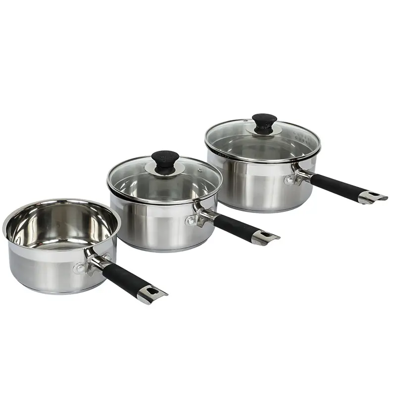 Prezzo competitivo Cucina Induzione Salsa di Pan Forma Diritta Pentola di Cottura Cuoco Ware Set