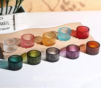 Pot en verre transparent de luxe classique vide pour diffuseur d'arômes ou support pour désodorisant