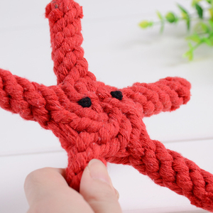 Răng làm sạch cắn kháng MOL Chew bông sợi dây thừng không có squeaker stuffless Starfish Pet Dog Toy - Product Image 5