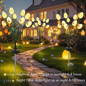 Lumière solaire LED IP65 en forme d'œuf pour jardin, chemin, fête, Noël, pelouse, décoration extérieure, sécurité, paysage - Product Image 3