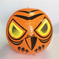 Orange PVC mobile 3-D géant gonflable hibou leurre terreur yeux effrayer oiseau répulsif ballon
