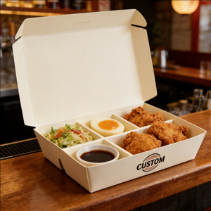 Envases Desechables para Comida para Llevar, Caja de Embalaje de Papel Personalizada con Logotipo Personalizado para Entrega de Alimentos, Ecológica, 500 ml - Product Image 2