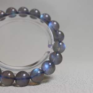 Vòng tay đá <span class=keywords><strong>Labradorite</strong></span> tự nhiên 10mm, đá quý trị liệu, màu bầu trời đêm, đánh bóng, thời trang, xu hướng, đá Plagioclase trị liệu, bán buôn - Product Image 3