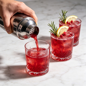 Shaker à cocktails en verre haute transparence 400ML 600ML avec graduations et guide de recettes, accessoire de bar classique - Product Image 3