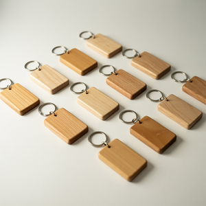 Nhà Máy Bán Buôn Tùy Chỉnh Sắt Gỗ Móc Khóa DIY Handmade Thẻ Chìa Khóa Trống Bằng Gỗ Thiết Kế Logo In Trống Bằng Gỗ Móc Chìa Khóa - Product Image 3