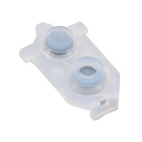 Pièces de réparation JDM-030 : Patins en silicone souples L1 R1 L2 R2, tapis conducteurs en caoutchouc de remplacement pour manette PS4