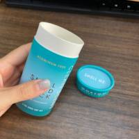 Emballages personnalisés en carton pour déodorants solides ovales, tubes en papier pour déodorants à poussoir