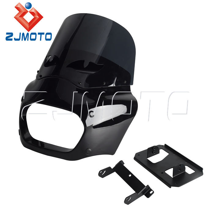 ZJMOTO Front Fairing Windshield with Baja Designs LP4 Mount Kit