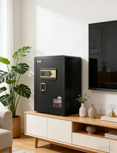 Coffre-fort Chenguang avec serrure <span class=keywords><strong>à</strong></span> <span class=keywords><strong>clé</strong></span>, reconnaissance électronique/des empreintes digitales, connectivité Wi-Fi, coffre-fort en acier plein pour argent et objets de valeur - Product Image 3