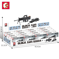 Sembo Block 702030 Techinc Assemblage éducatif Diy Enfants Cool Gun Ttechnology Briques 16 en 1 Fusil Blocs de construction Ensembles Jouets