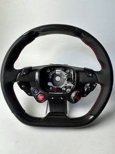 Volante de Fibra de Carbono YLC para <span class=keywords><strong>Ferrari</strong></span> California T 2016 456 F12 458 <span class=keywords><strong>488</strong></span> 599 con Cuero, LED y RPM - Product Image 3