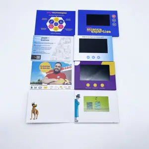 Produk promosi buku video kosong kecil 5 "buku video untuk iklan