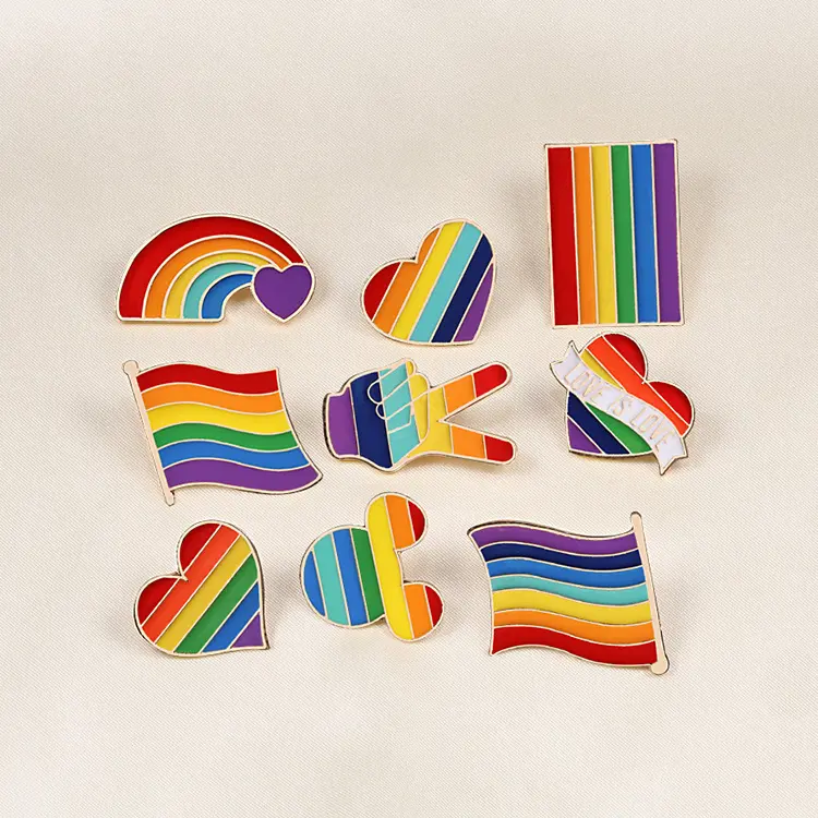 Sinal de bandeira do arco-íris do orgulho lgbtq, bandeira gay, lesbiano, transgênero
