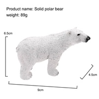 Juguete de simulación cognitiva de animales salvajes: Oso polar, Pantera negra, Caballo, Tigre, Vaca, León, Panda, Oso pardo