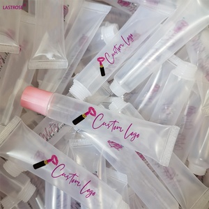 <span class=keywords><strong>Tube</strong></span> de brillant à lèvres <span class=keywords><strong>transparent</strong></span> en <span class=keywords><strong>plastique</strong></span>, mini <span class=keywords><strong>tube</strong></span> souple, personnalisable avec votre logo, OEM/ODM, vente chaude - Product Image 1