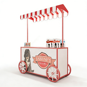 Exhibidor de Accesorios para Mascotas con Ganchos, Armarios y Ruedas para Tienda de Mascotas - Product Image 1