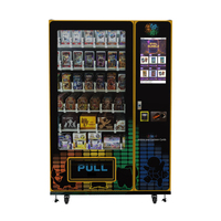 Nouvelle machine distributrice de cartes à collectionner TCG 2026 avec boîte lumineuse LED, code QR, paiement par carte de crédit, pour centres commerciaux, service ODM personnalisé, SDK multi-voies
