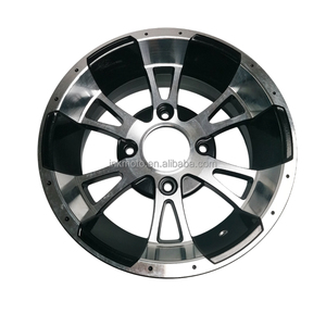 ATV UTV <span class=keywords><strong>12</strong></span> 인치 프론트 리어 타이어 허브 고 카트/골프 카트 알루미늄 합금 휠 림 12X6 12x8 - Product Image 4