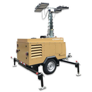 Tour d'éclairage <span class=keywords><strong>hydraulique</strong></span> de 9 m alimentée par un moteur Kubota 4LT2000H9Y, 4*500W LED monophasé 50/60Hz, <span class=keywords><strong>générateur</strong></span> diesel <span class=keywords><strong>portable</strong></span> - Product Image 6