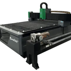 Máquina de corte de metal profissional com 26% de desconto, cortador de plasma rotativo CA-1530 de 4 eixos para corte de tubos quadrados e redondos