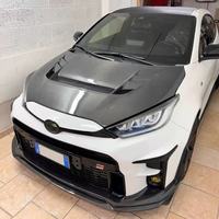 Capot de moteur en fibre de carbone de style Vrs pour Toyota Gr Yaris Mxpa12 Gxpa16 de 2020 à 2022
