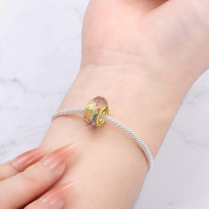 Perles en verre cuivré blanc très demandées, composants essentiels pour bracelets, accessoires et pendentifs DIY haut de gamme originaux. - Product Image 4