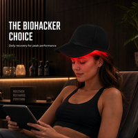 Gorro de Terapia de Luz Roja e Infrarroja LED de Alta Calidad, Portátil, 660nm 850nm, con Enchufe Estadounidense para el Cuidado del Cabello