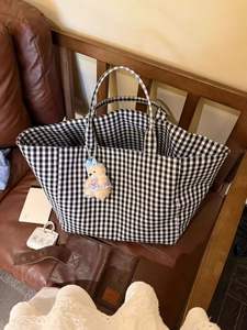 Nouveau sac à bandoulière en toile réversible grande capacité, léger, pour les sorties, le shopping, sac fourre-tout pour maman - Product Image 3