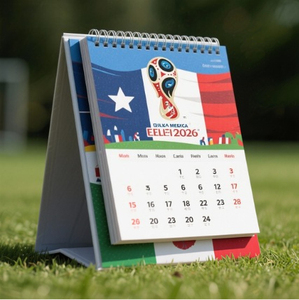 <span class=keywords><strong>Calendrier</strong></span> de bureau personnalisé sur le thème du football 2026 USA-Canada-Mexique |   Cadeau promotionnel exclusif pour les entreprises et les bureaux - Product Image 2