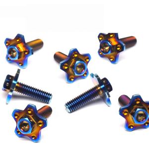 Vis à bride en alliage de titane pour plaque d'immatriculation de moto, vis à bride M6, vis en titane M6x20, accessoires pour moto - Product Image 5