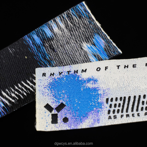 Thiết Kế Tùy Chỉnh Logo Thương Hiệu Tag Trang Phục Vải Dệt Cổ Nhãn Hàng May Mặc Logo Áo Sơ Mi Cotton Quần Áo Dệt Nhãn Cho Quần Áo - Product Image 4