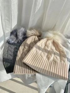 Winter Pure Cashmere Ribbed Skully Beanie <strong>Hat</strong> Caps for <strong>Women</strong> Custom 100% Pointy Cashmere <strong>Hat</strong> <strong>Scarf</strong> Glove <strong>Set</strong> - Product Image 2
