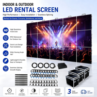 Écran LED de location intérieur/extérieur P2.6 P2.9 P3.91 500x500mm en aluminium moulé sous pression pour scène, mur vidéo LED pour concerts et événements