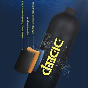 TOMITOMO TT-J190 - Juego de Cilindro de Oxígeno <span class=keywords><strong>para</strong></span> Buceo de Aluminio 6061 de Baja Presión de 1 Litro, 2.14 kg - Product Image 5