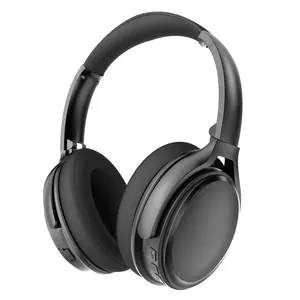 Headphone Bluetooth Pribadi, Headphone Nirkabel Pembatal Suara Aktif Bluetooth Atas Telinga, Headset Desain Dapat Dilipat